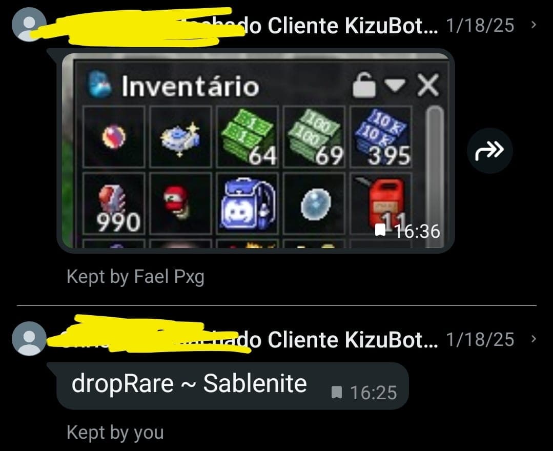 Drop raro: Sablenite